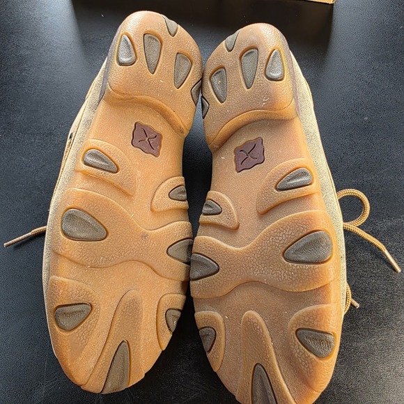 Twisted X Brown Leather Bomber‎ Fish Driving Mocs Boots 6.5 - Picture 8 of 10